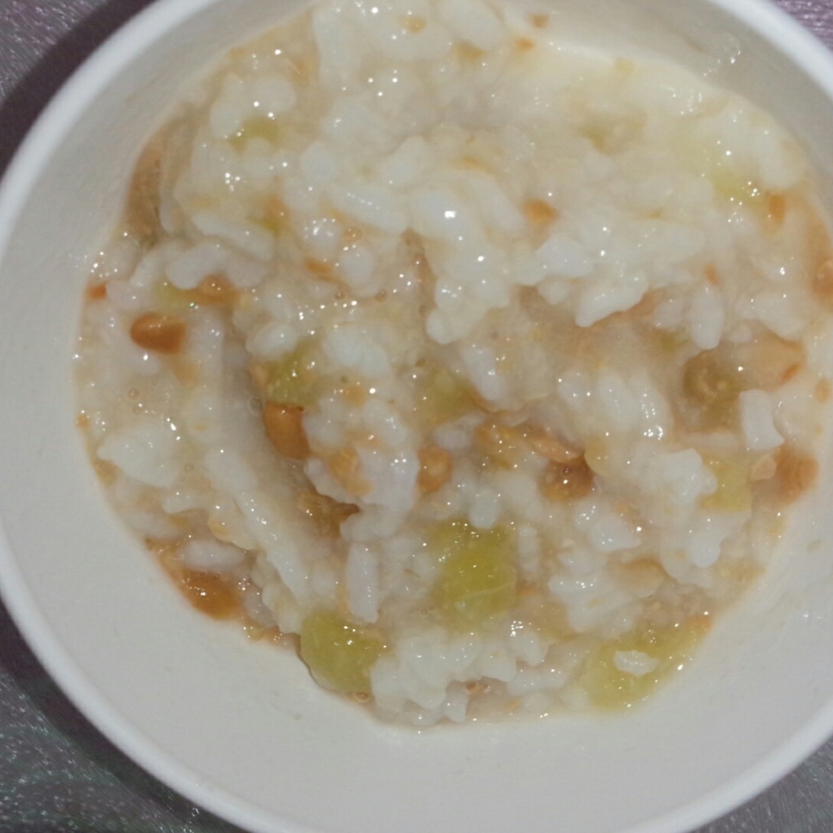 離乳食中期 納豆とナスのお粥 レシピ 作り方 By たくみ905 楽天レシピ 離乳食中期 納豆とナスのお粥 レシピ 作り方 By たくみ905 楽天レシピ